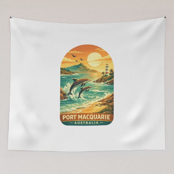 Item preview, Port Macquarie New South Wales Australia Tacking Point Lighthouse Pacific Ocean Dolphin Coast designed and sold by Aryabek.