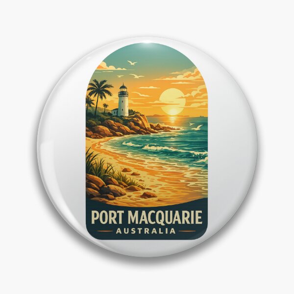 Item preview, Port Macquarie New South Wales Tacking Point Lighthouse Hastings River Pacific Coast Sunset designed and sold by Aryabek.