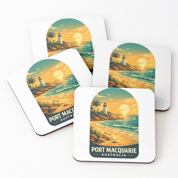 Item preview, Port Macquarie New South Wales Tacking Point Lighthouse Hastings River Pacific Coast Sunset designed and sold by Aryabek.