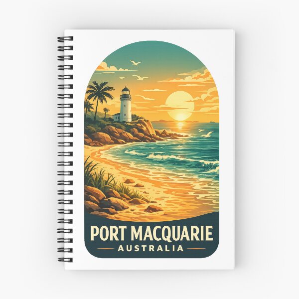 Item preview, Port Macquarie New South Wales Tacking Point Lighthouse Hastings River Pacific Coast Sunset designed and sold by Aryabek.