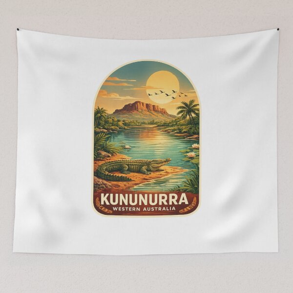 Item preview, Kununurra Western Australia Kimberley Region Lake Argyle Ord River Bungle Bungle Range designed and sold by Aryabek.