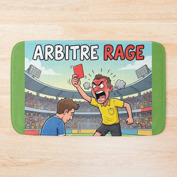 Item preview, Angry Referee – Red Card and Furious Officiating | Football Humor designed and sold by WordPlayStudio.