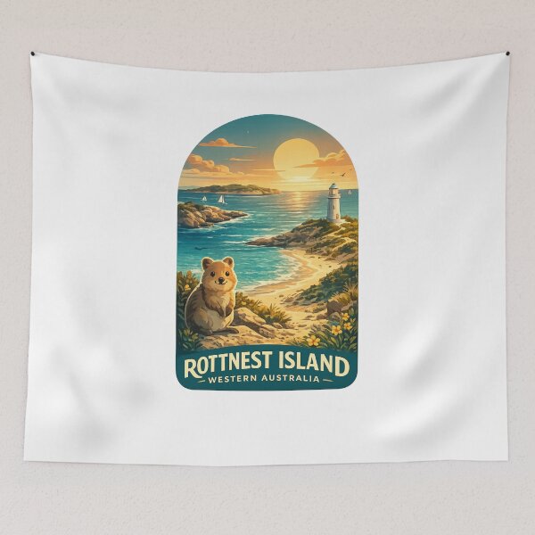 Item preview, Rottnest Island Western Australia Wadjemup Indian Ocean Bathurst Lighthouse Thomson Bay designed and sold by Aryabek.