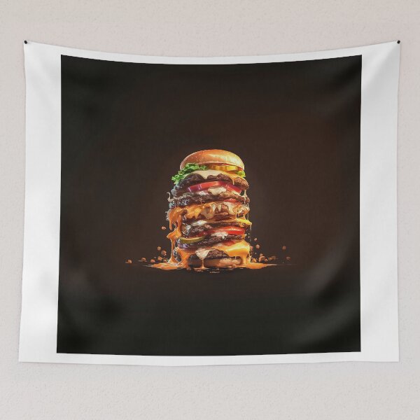 Item preview, Gourmet Mega Cheese Burger Tower designed and sold by Christian Weiss.
