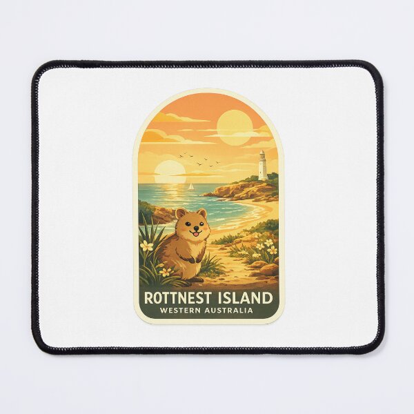 Item preview, Title: Rottnest Island Western Australia Wadjemup Bathurst Lighthouse Pinky Beach Indian Ocean designed and sold by Aryabek.