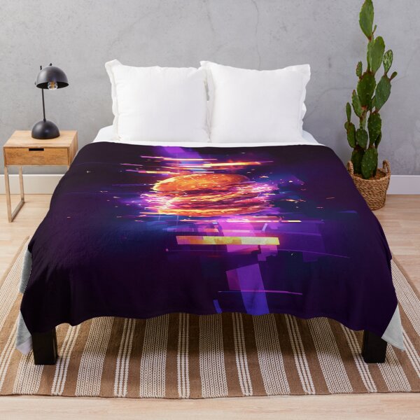 Item preview, Neon Glitch Stacked Burger Art designed and sold by Christian Weiss.