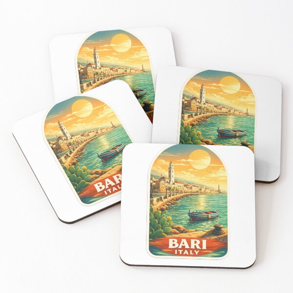 Item preview, Bari Italy Adriatic Sea Lungomare Sunset Old Town designed and sold by Aryabek.
