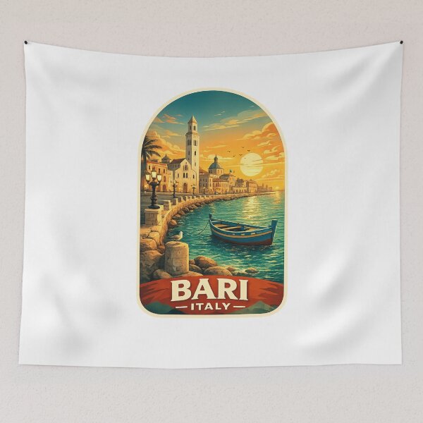 Item preview, Bari Italy Adriatic Coast Basilica di San Nicola Sunset designed and sold by Aryabek.
