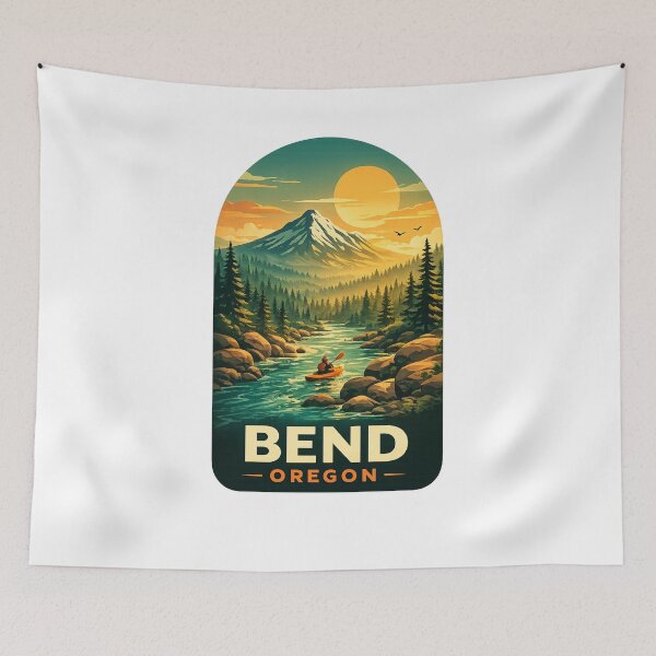 Item preview, Bend Oregon Deschutes River Cascade Mountains Sunset designed and sold by Aryabek.