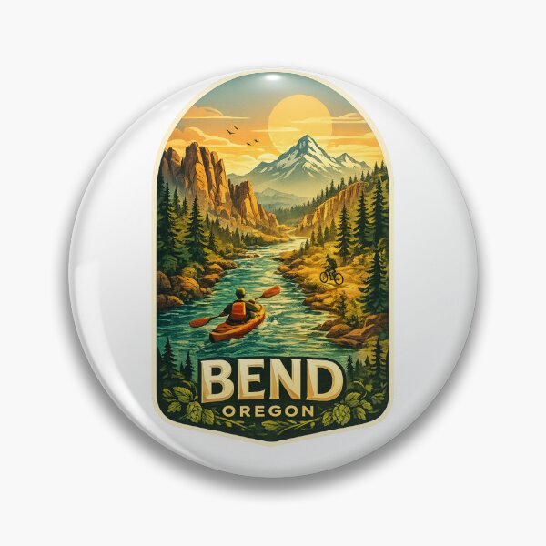 Item preview, Bend Oregon Cascade Mountains Smith Rock Outdoor Adventure designed and sold by Aryabek.