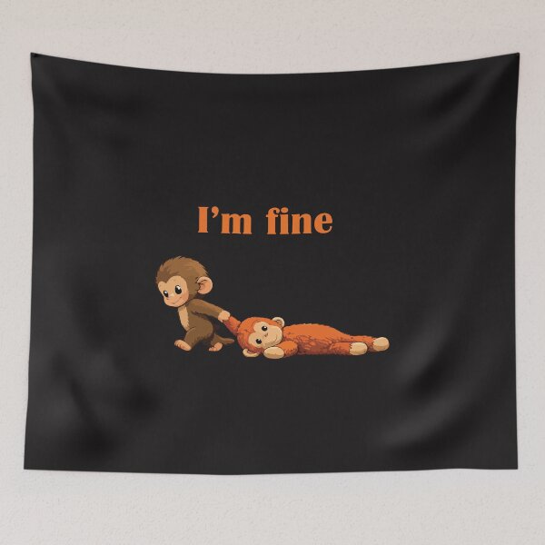 Item preview, Punch The Monkey Cuddling Stuffed Animal Funny Viral Meme designed and sold by kiralynstration.