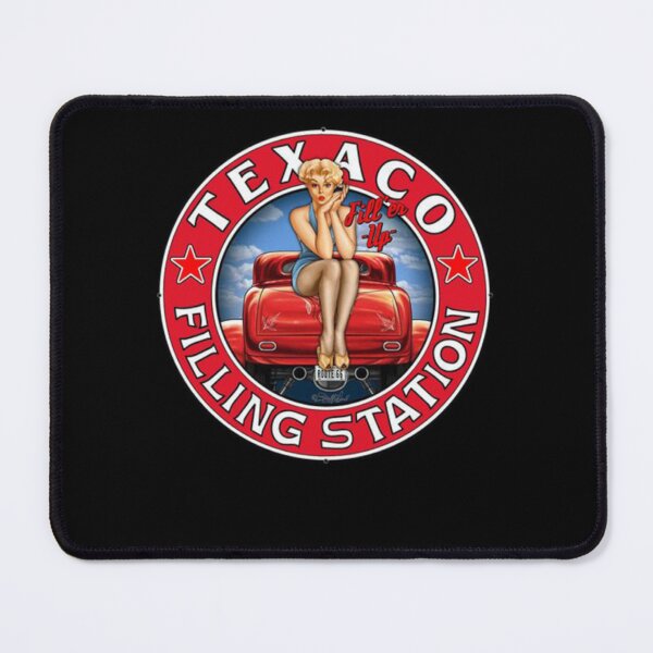 Item preview, Texaco Filling Station Pin Up Girl Gas Logo designed and sold by ichourshop.