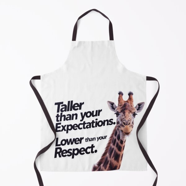 Item preview, Modern Giraffe Sticker - Taller Than Expectations Lower Than Respect Vinyl Decal  designed and sold by ARTCREATESHOP.