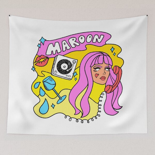 Item preview, Colorful Pop Singer Cartoon Face designed and sold by billiasbros.