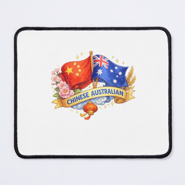 Item preview, Chinese Australian Heritage Flags Cherry Blossom Lantern designed and sold by Aryabek.