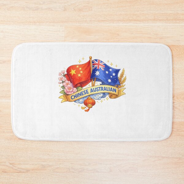 Item preview, Chinese Australian Heritage Flags Cherry Blossom Lantern designed and sold by Aryabek.