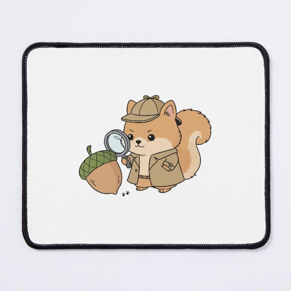 Item preview, Squirrel Detective Investigating Giant Acorn designed and sold by mkilpt.
