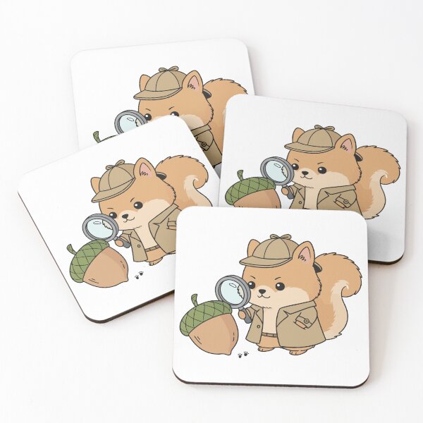 Item preview, Squirrel Detective Investigating Giant Acorn designed and sold by mkilpt.