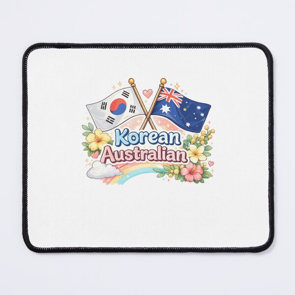 Item preview, Korean Australian Heritage Flags Floral Rainbow Pride designed and sold by Aryabek.