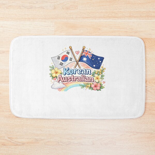 Item preview, Korean Australian Heritage Flags Floral Rainbow Pride designed and sold by Aryabek.