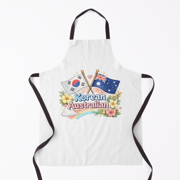 Item preview, Korean Australian Heritage Flags Floral Rainbow Pride designed and sold by Aryabek.