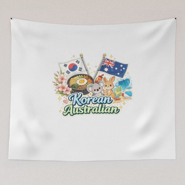 Item preview, Korean Australian Bibimbap Koala Kangaroo Heritage designed and sold by Aryabek.