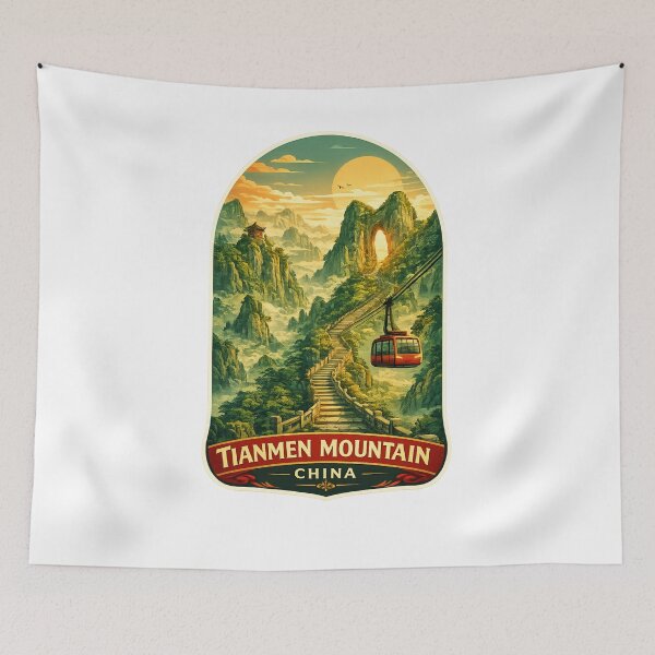 Item preview, Tianmen Mountain China Heaven’s Gate Cable Car designed and sold by Aryabek.