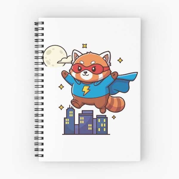 Item preview, Super Red Panda Flying Over City designed and sold by mkilpt.
