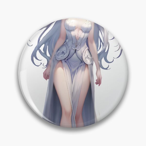 Item preview, Celestial Elegance: Pure White Anime Goddess Sticker designed and sold by R.S stckers.