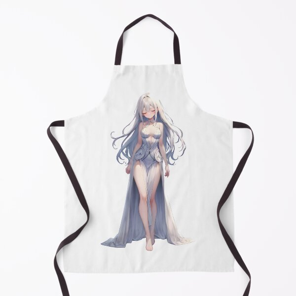 Item preview, Celestial Elegance: Pure White Anime Goddess Sticker designed and sold by R.S stckers.