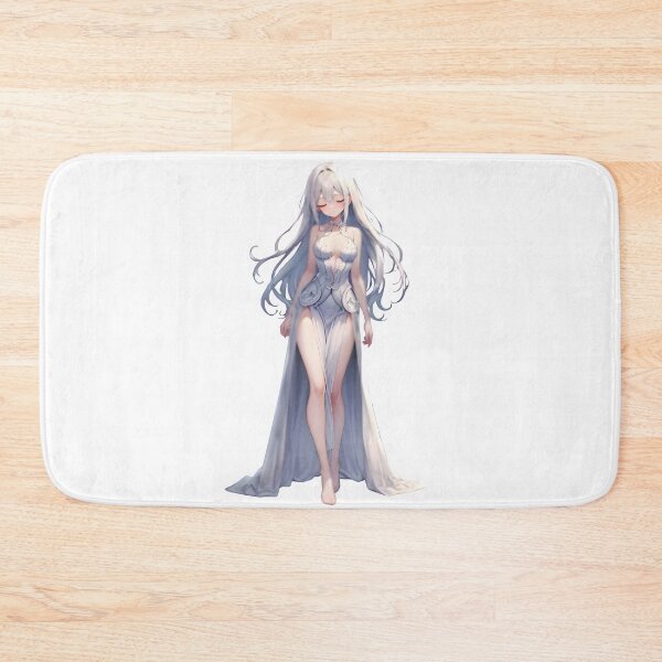 Item preview, Celestial Elegance: Pure White Anime Goddess Sticker designed and sold by R.S stckers.