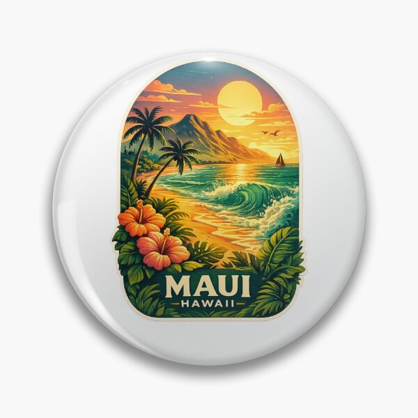 Item preview, Maui Hawaii Tropical Sunset Hibiscus Beach designed and sold by Aryabek.