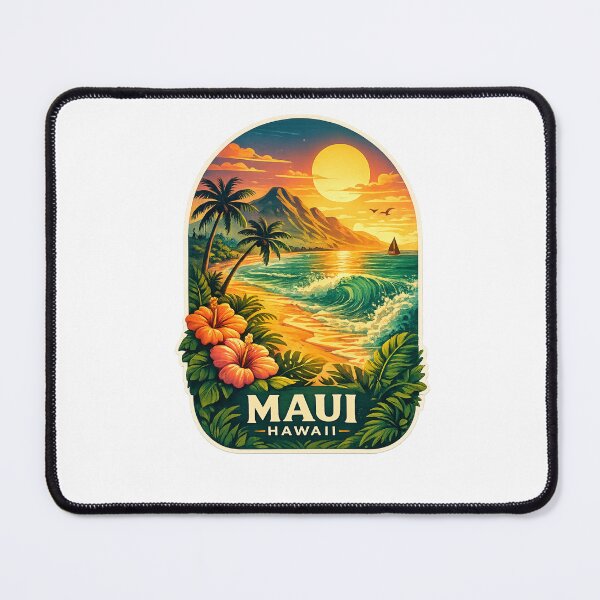 Item preview, Maui Hawaii Tropical Sunset Hibiscus Beach designed and sold by Aryabek.
