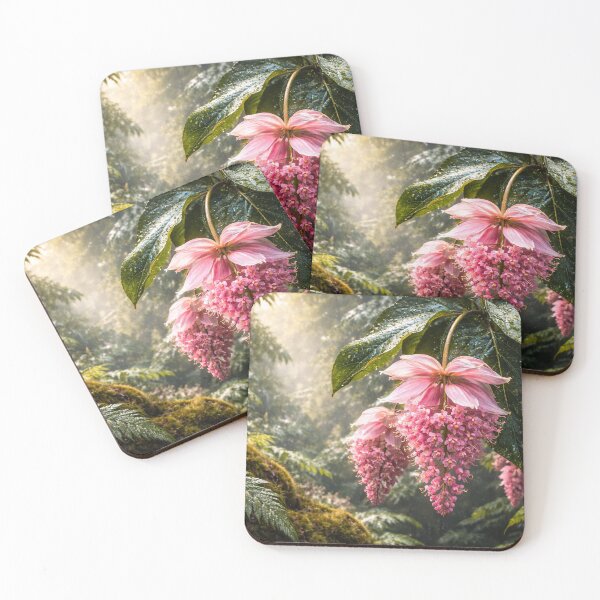 Item preview, Medinilla Magnifica After Rain in a Fractal Rainforest designed and sold by SpicyWind.