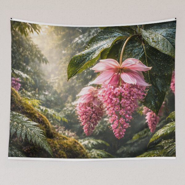 Item preview, Medinilla Magnifica After Rain in a Fractal Rainforest designed and sold by SpicyWind.