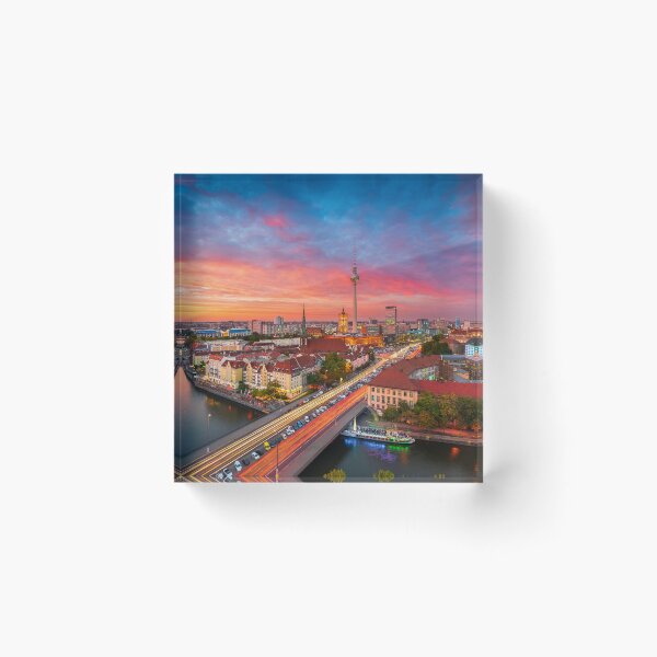 Item preview, Skyline of Berlin, Germany during sunset designed and sold by Michael Abid.