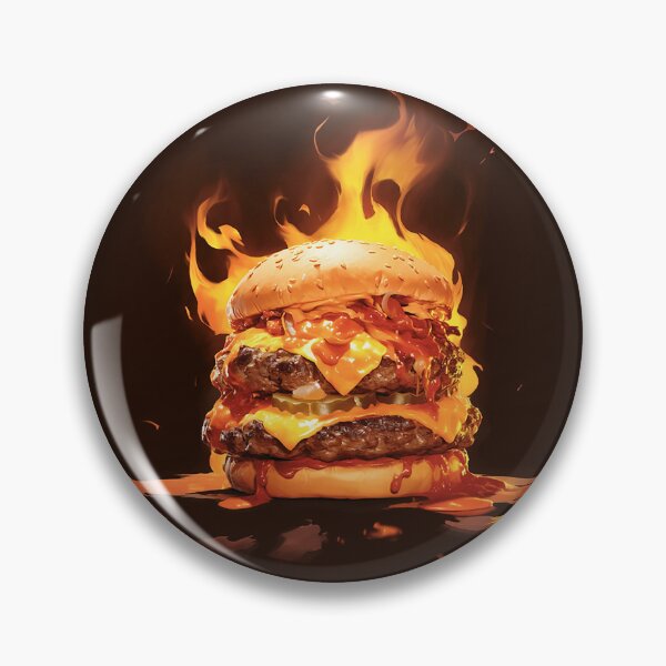 Item preview, Flaming Lava Cheese Burger Stack designed and sold by Christian Weiss.