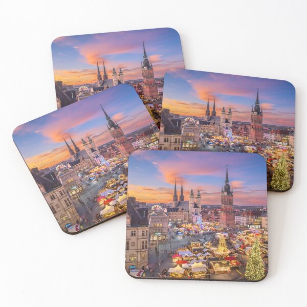 Item preview, Sunset skyline of Halle (Saale), Germany designed and sold by Michael Abid.