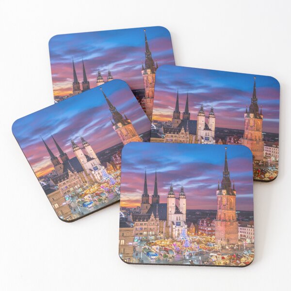 Item preview, Night skyline of Halle (Saale), Germany designed and sold by Michael Abid.