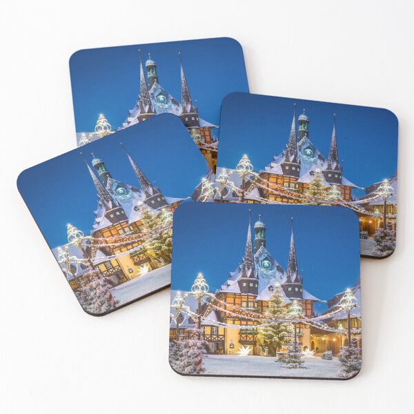 Item preview, Town Hall of Wernigerode, Germany during winter designed and sold by Michael Abid.