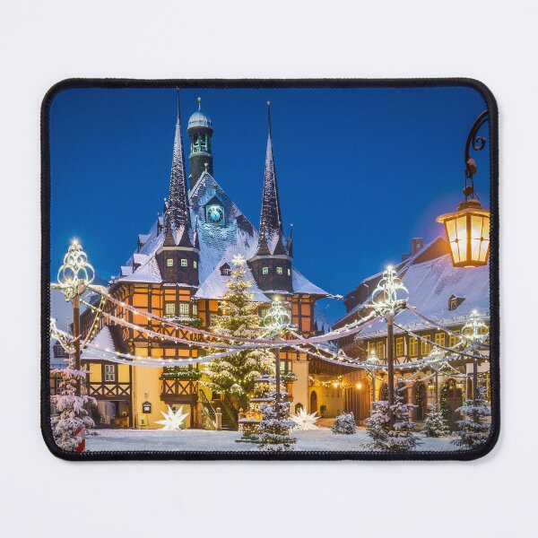 Item preview, Town Hall of Wernigerode, Germany during winter designed and sold by Michael Abid.