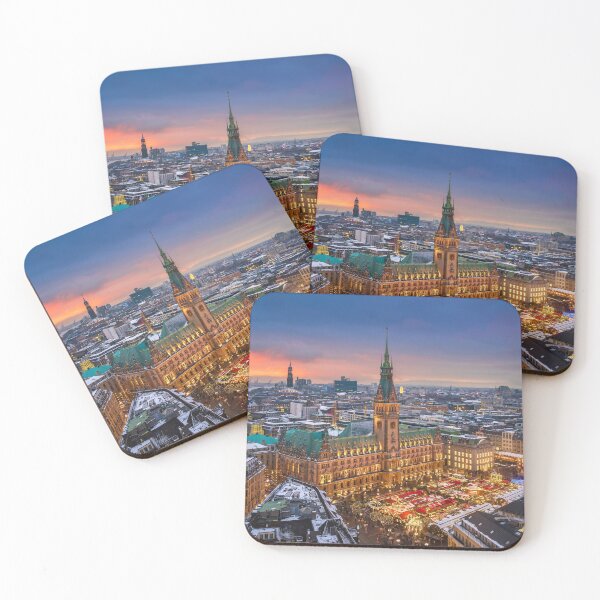 Item preview, Town Hall and Christmas market in Hamburg, Germany designed and sold by Michael Abid.