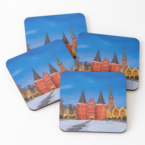 Item preview, Winter view of Holstentor in Lubeck, Germany designed and sold by Michael Abid.