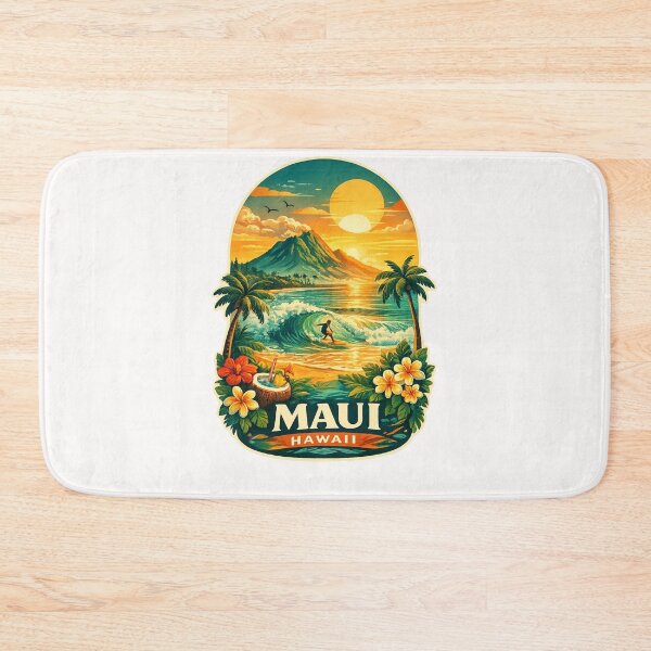 Item preview, Maui Hawaii Surfing Sunset Haleakala Coast designed and sold by Places On Earth.