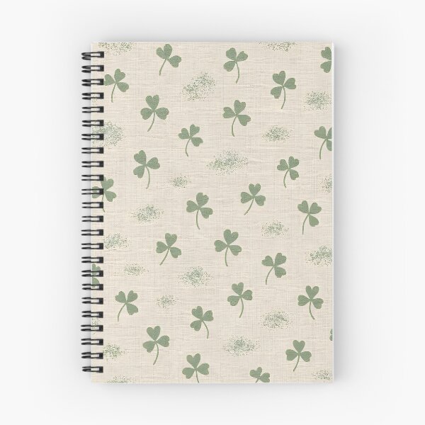 Item preview, Coastal Irish Linen Shamrock Pattern - St. Patrick's Day Green Clover on Natural Texture designed and sold by Amplify-n-Co.