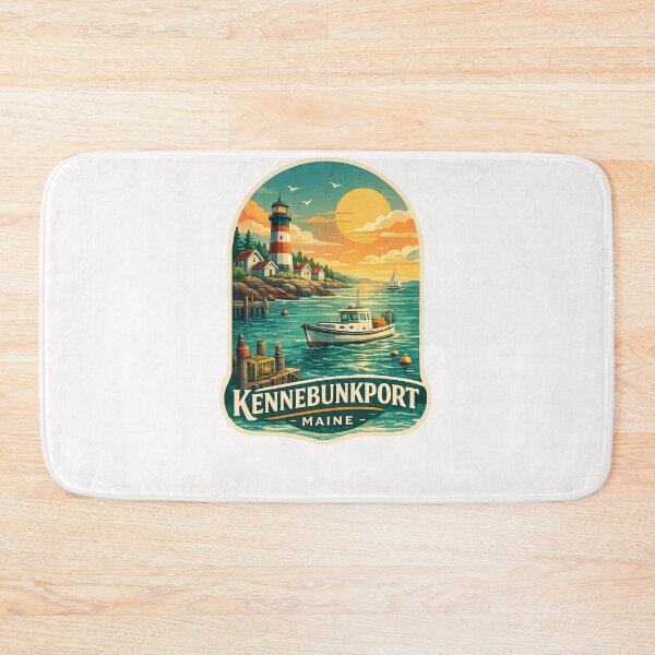 Item preview, Kennebunkport Maine Lighthouse Coastal Harbor designed and sold by Places On Earth.