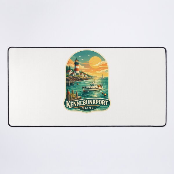 Item preview, Kennebunkport Maine Lighthouse Coastal Harbor designed and sold by Places On Earth.