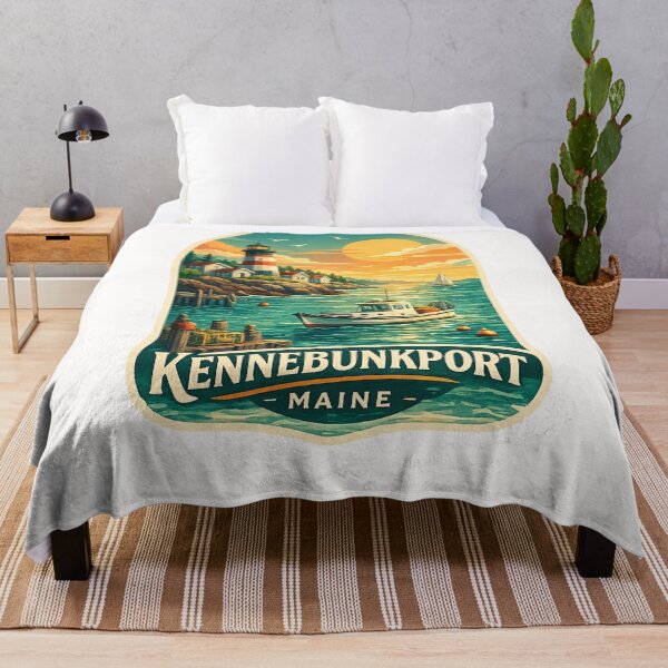Item preview, Kennebunkport Maine Lighthouse Coastal Harbor designed and sold by Places On Earth.