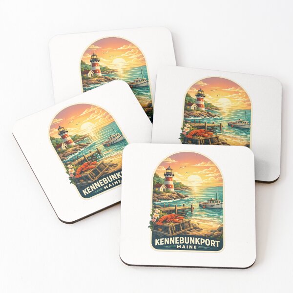 Item preview, Kennebunkport Maine Lobster Dock Sunset designed and sold by Places On Earth.