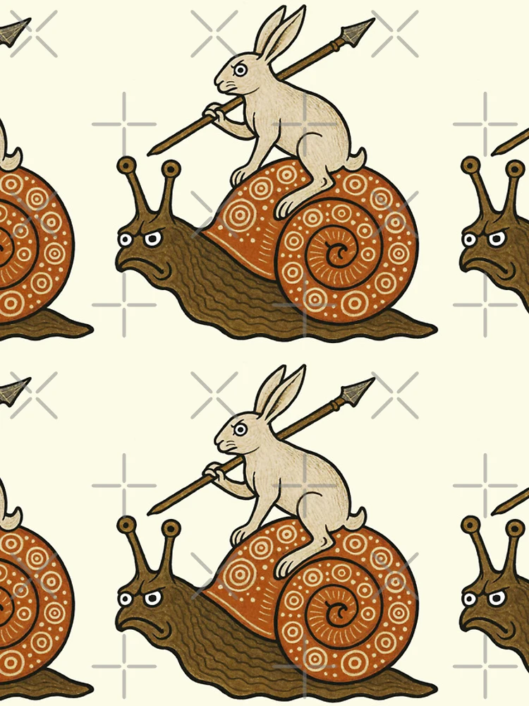 Thumbnail 4 of 4, Samsung Galaxy Phone Case, Medieval Rabbit: Snail Rider designed and sold by ebrawne.